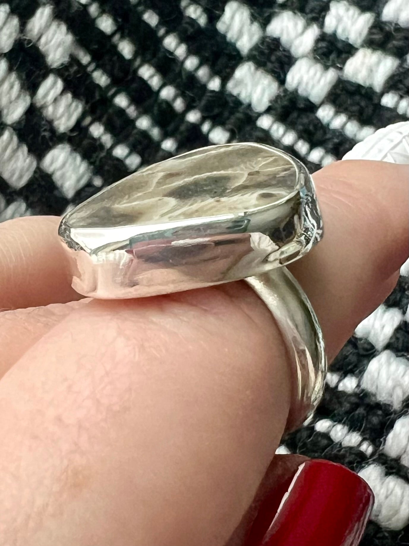 Petoskey Stone ring size 7.5