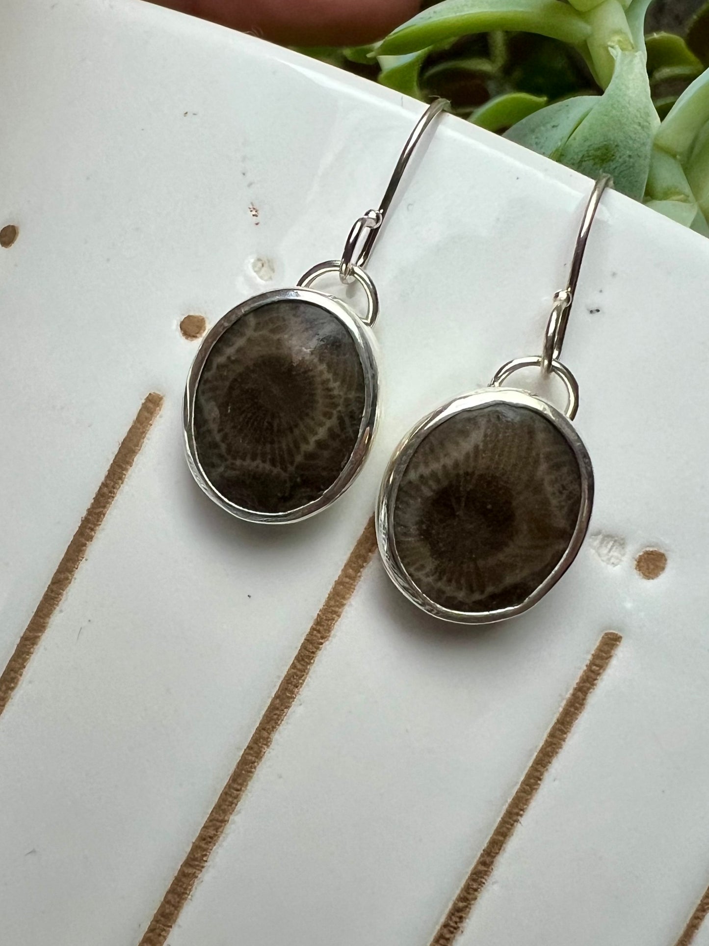 Petoskey Stone Dangles 1