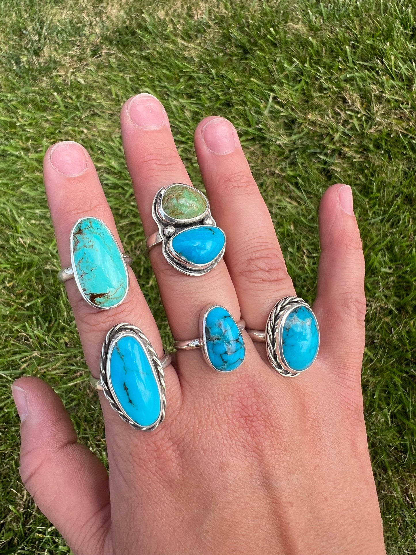 Sleeping Beauty turquoise ring size 9.5