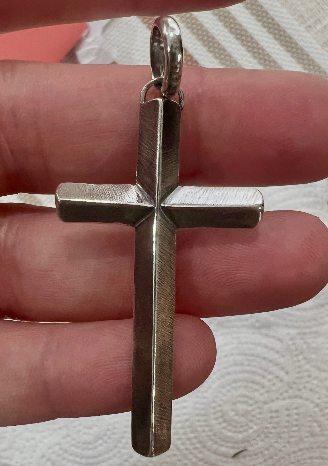 Men’s sterling silver cross - made to order