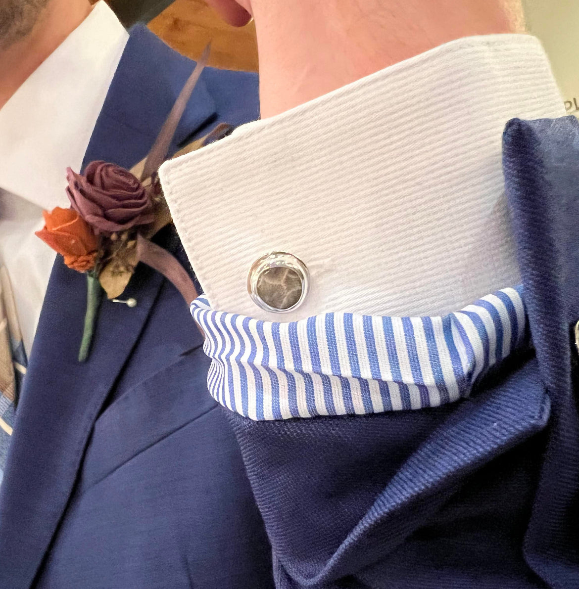 Petoskey Stone Cuff Links