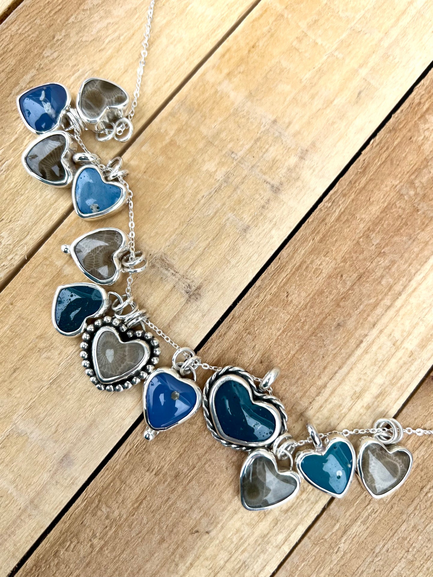 Petoskey Stone Heart Charm 2