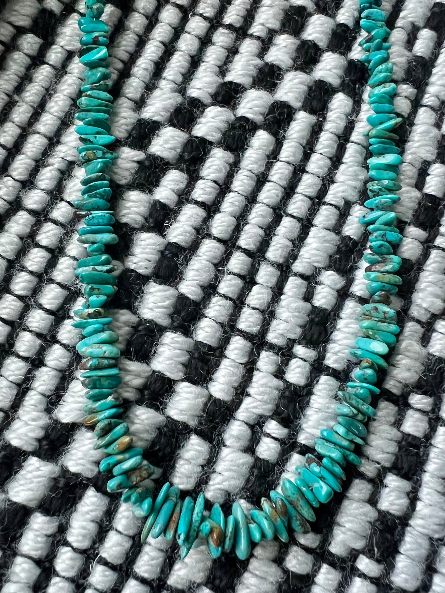 Ma’anshan Turquoise Beaded necklace 18.5” with Lobster clasp