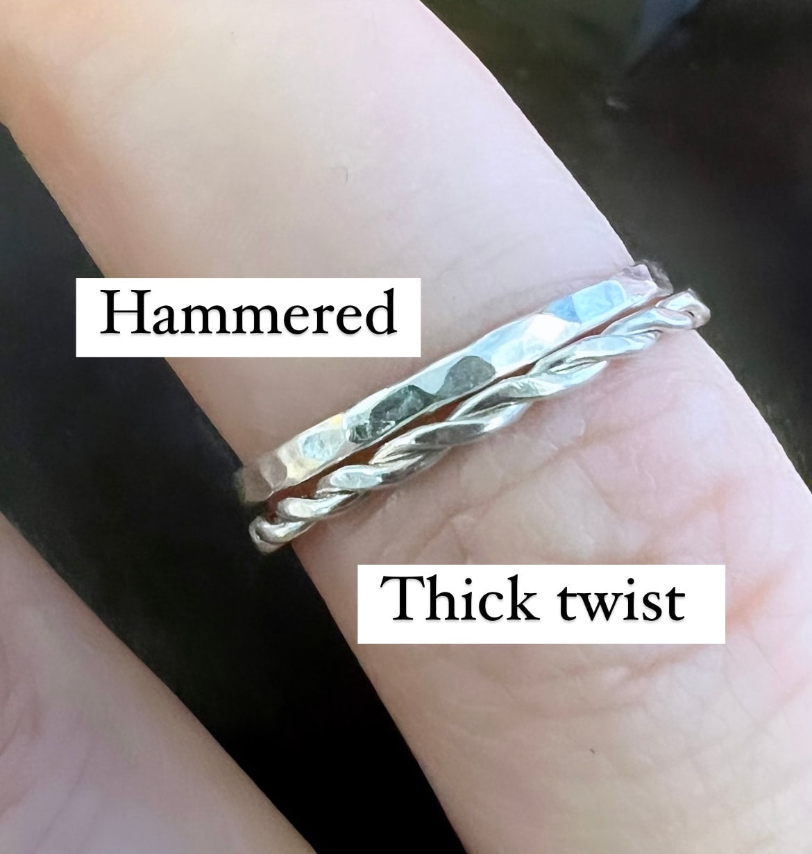 Dainty stacking rings - Made to order