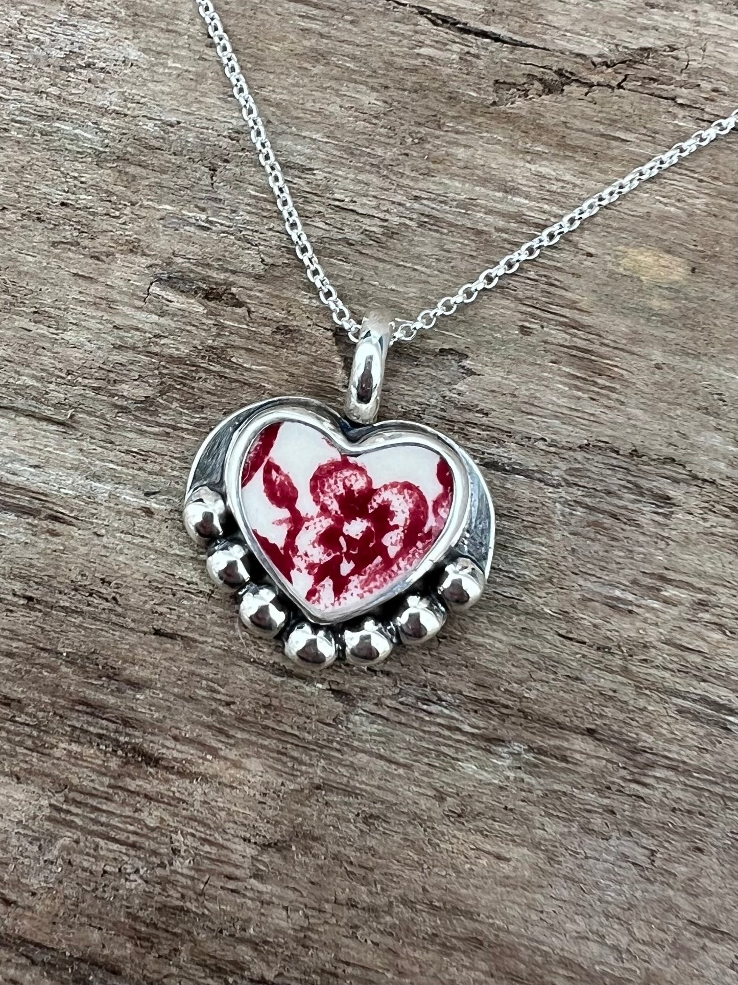 Ceramic Heart Charm 2