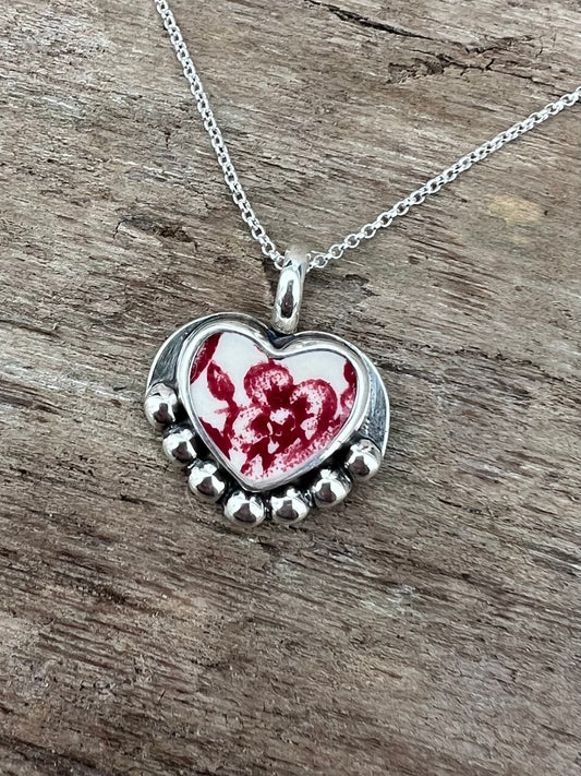 Ceramic Heart Charm 2