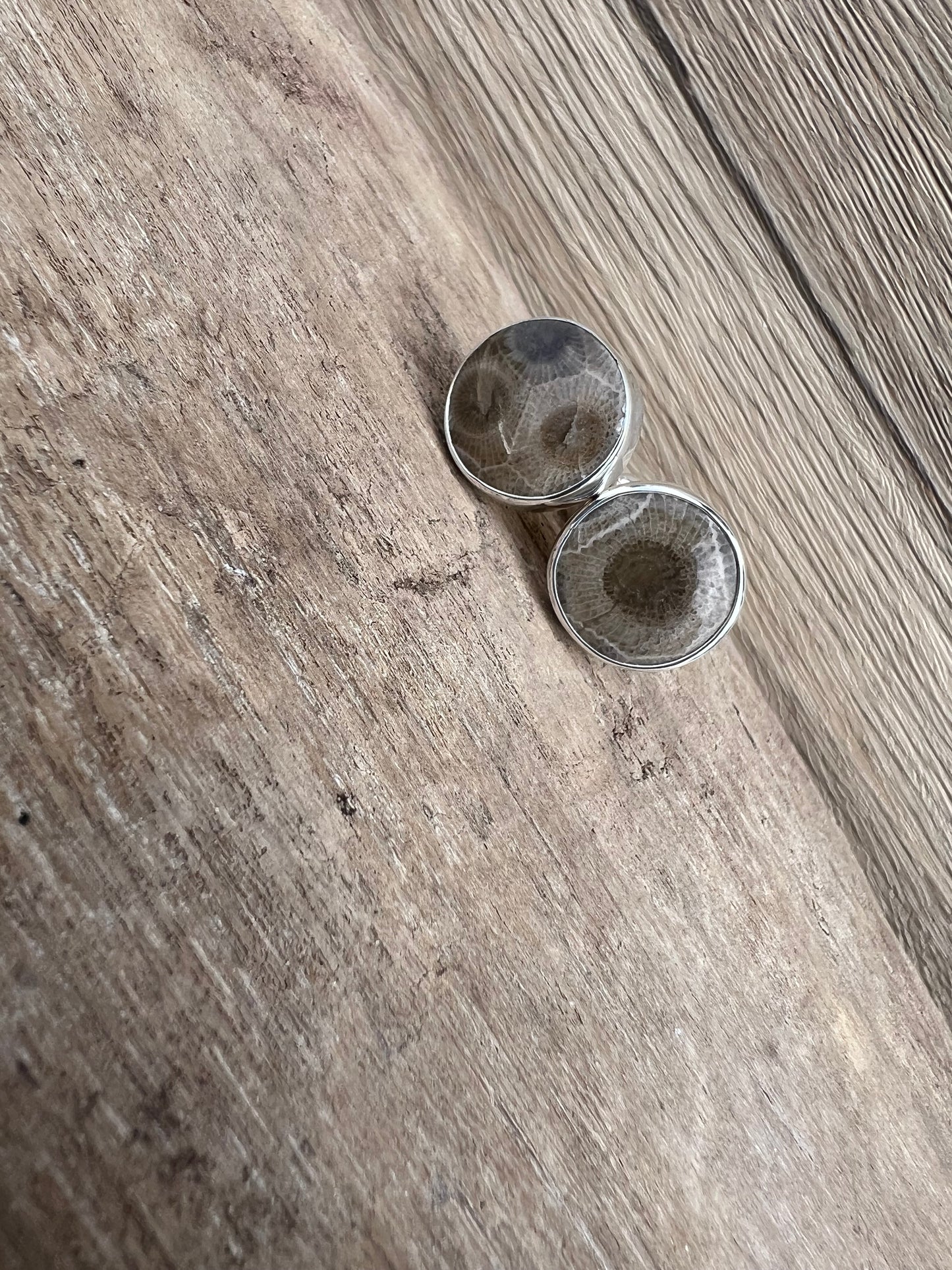 Petoskey Stone Cuff Links