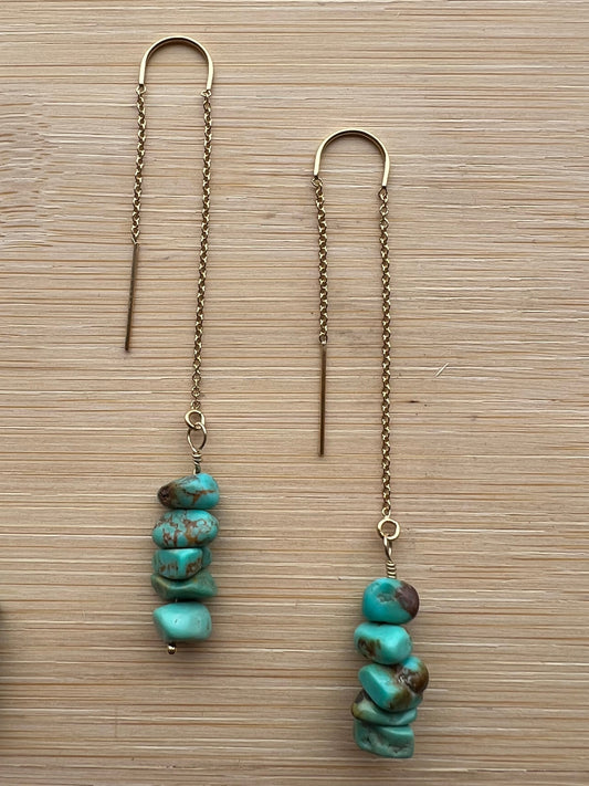Turquoise Threaders - Gold Filled PRE ORDER