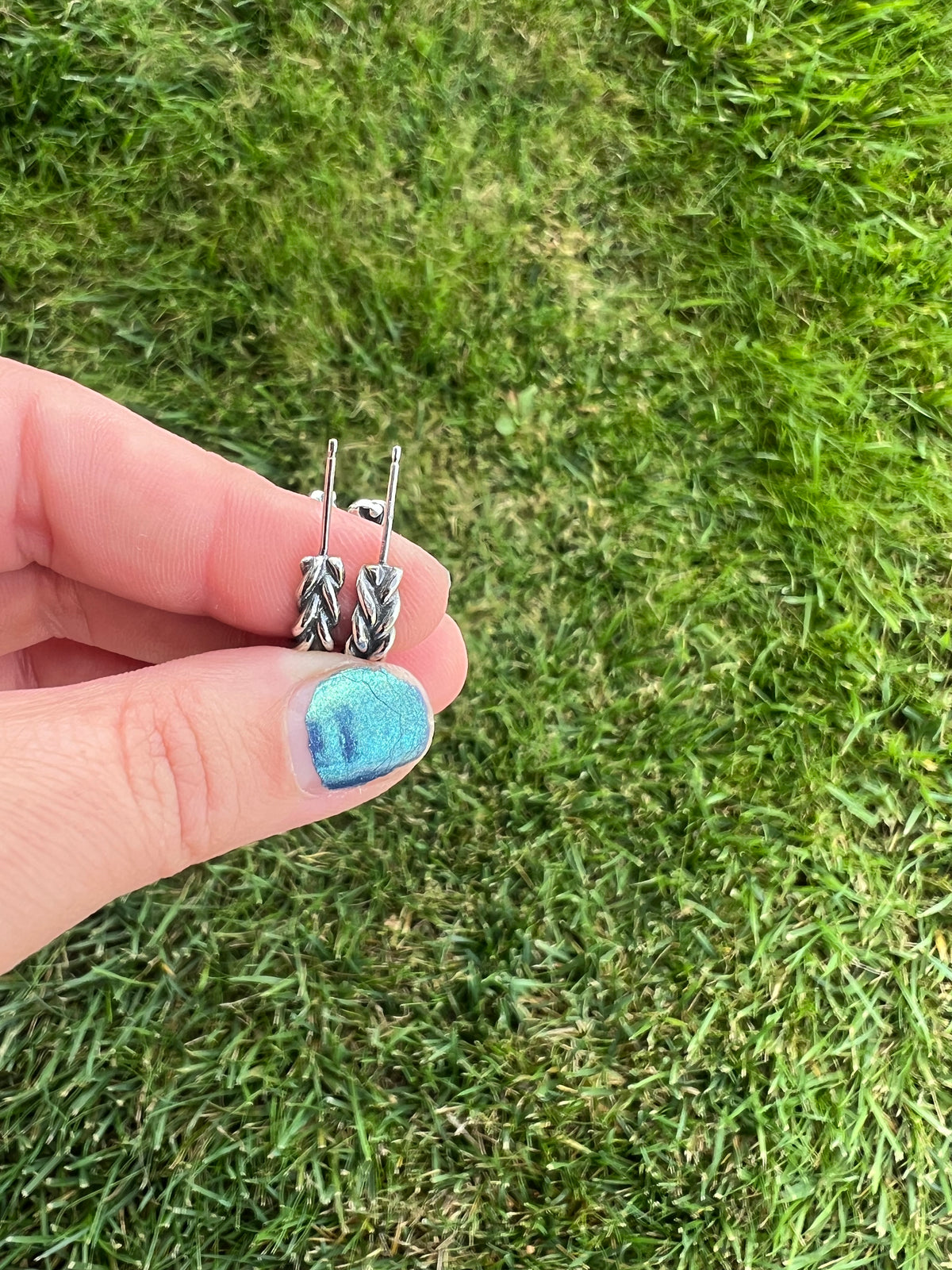 “Braided” Sterling Silver Hoops - Made to order - small