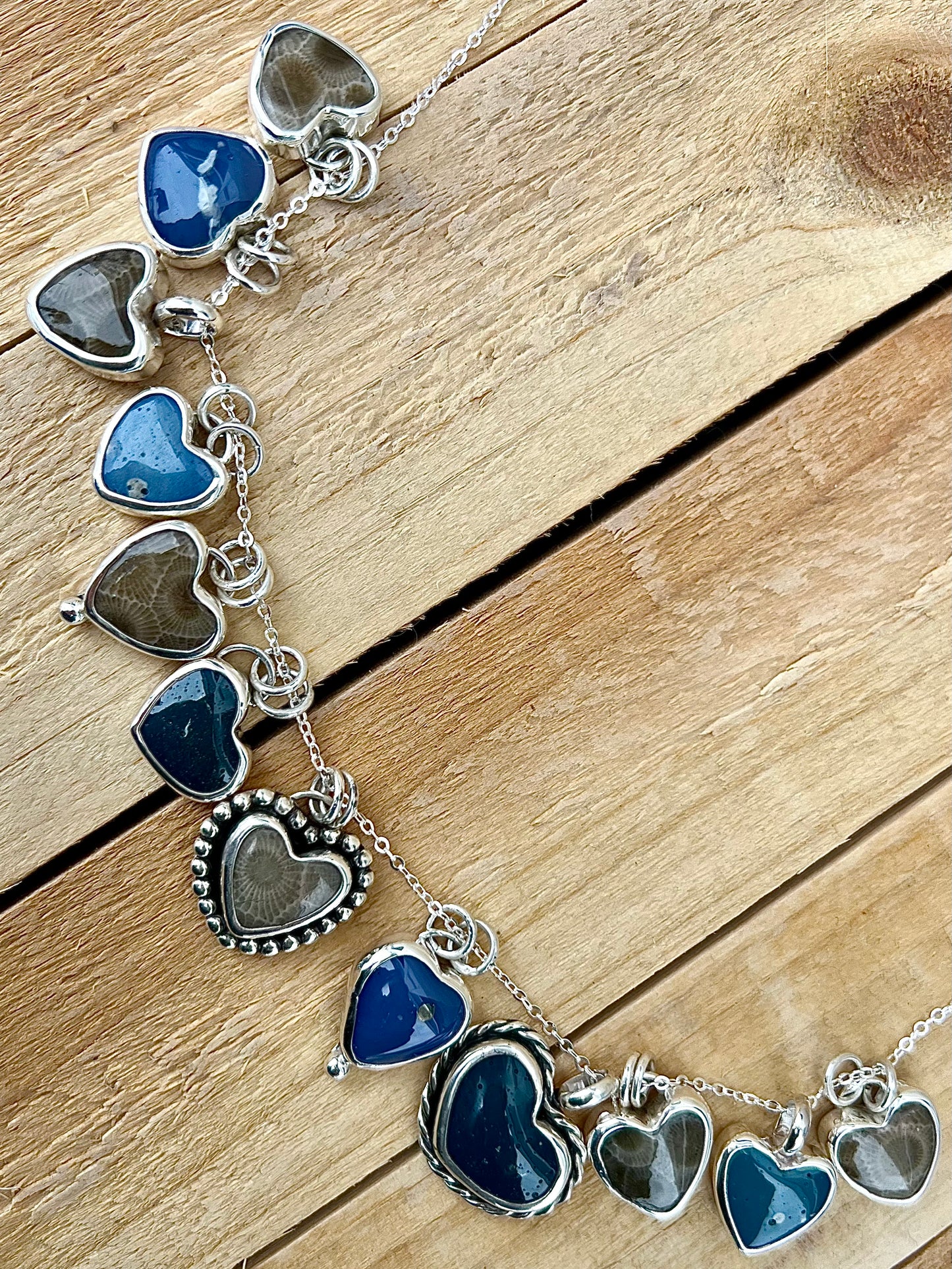 Petoskey Stone Heart Charm 2