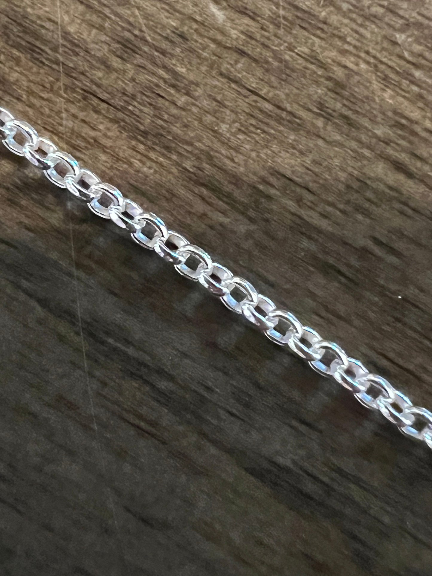 Sterling Silver chain- 18” 1.1 Rolo