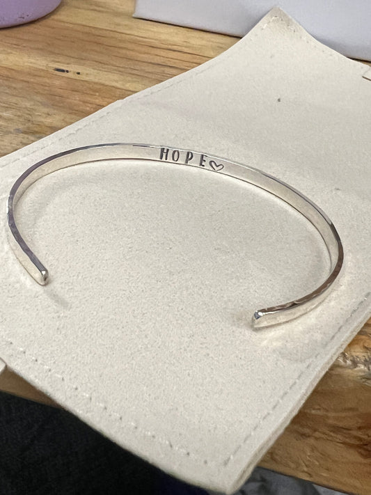 Kiersten’s Ride - Hope❤️ Cuff Bracelet