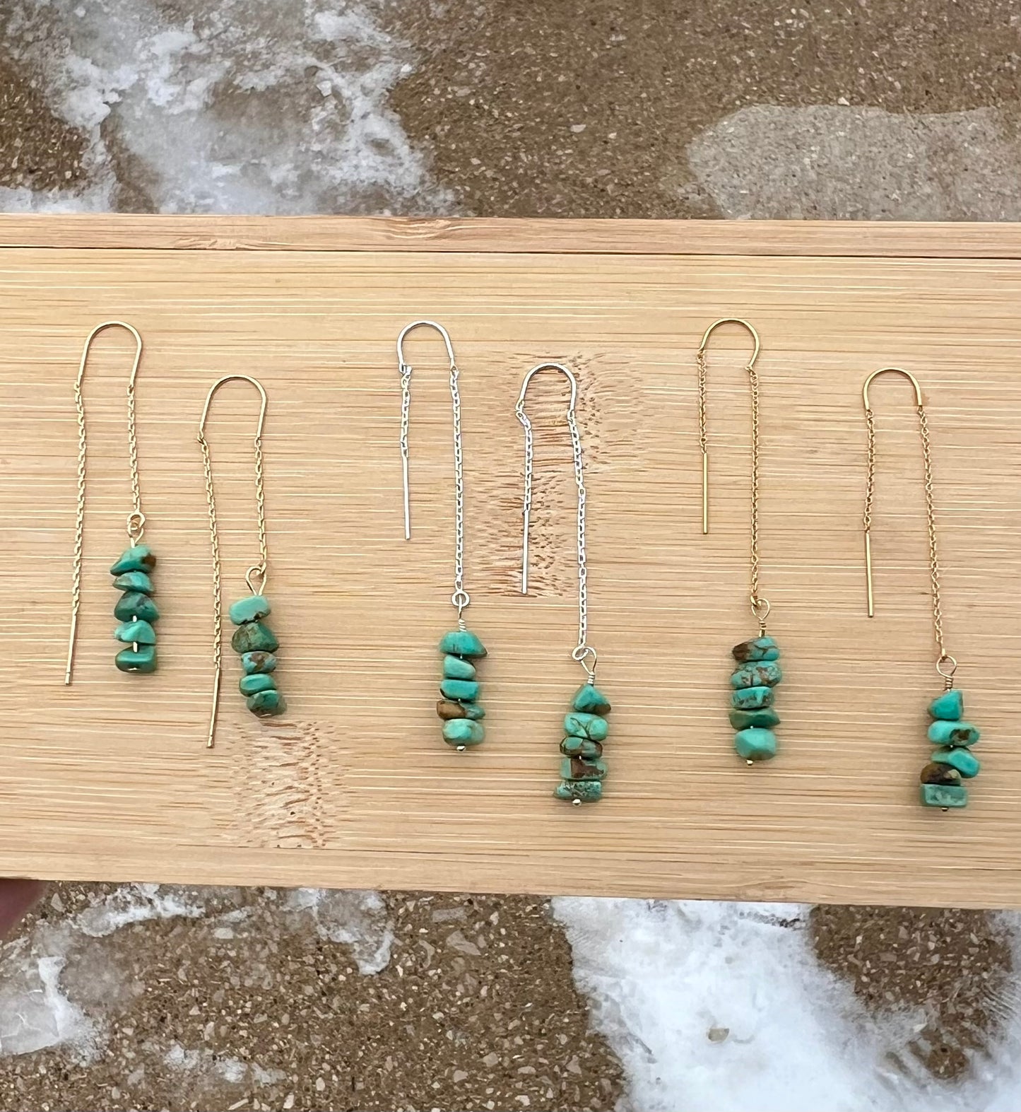 Turquoise Threaders - Gold Filled PRE ORDER