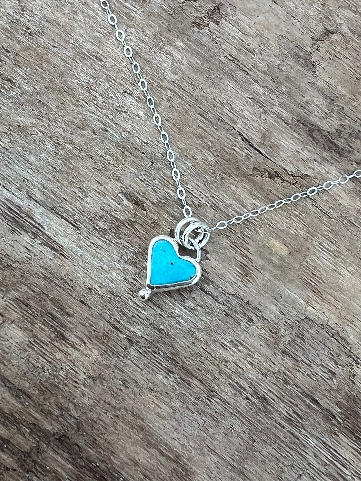Turquoise Heart Charm - 2