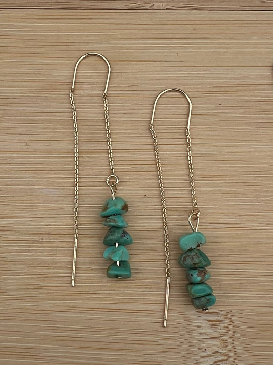 Turquoise Threaders - Gold Plated PRE ORDER