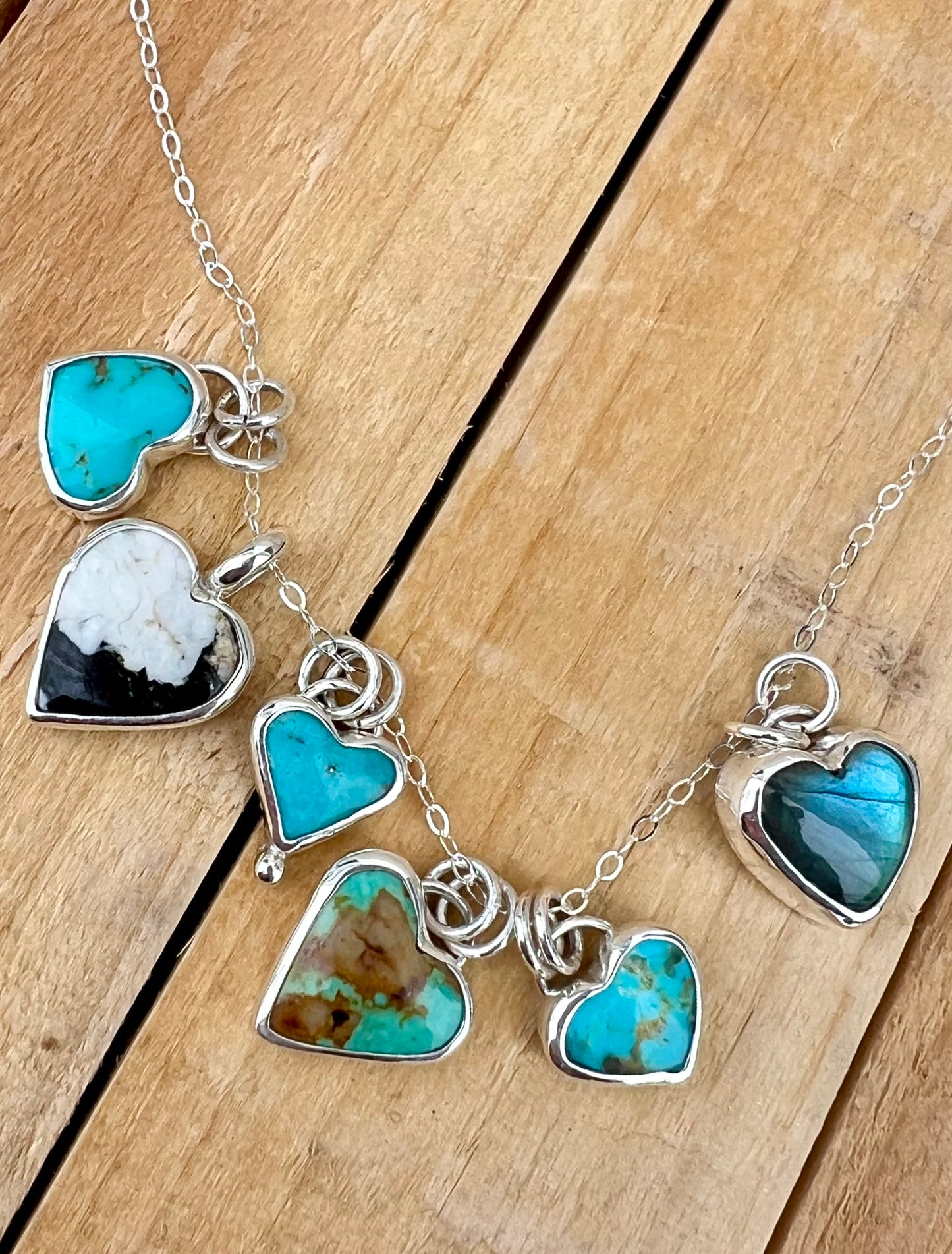 White Buffalo heart charm
