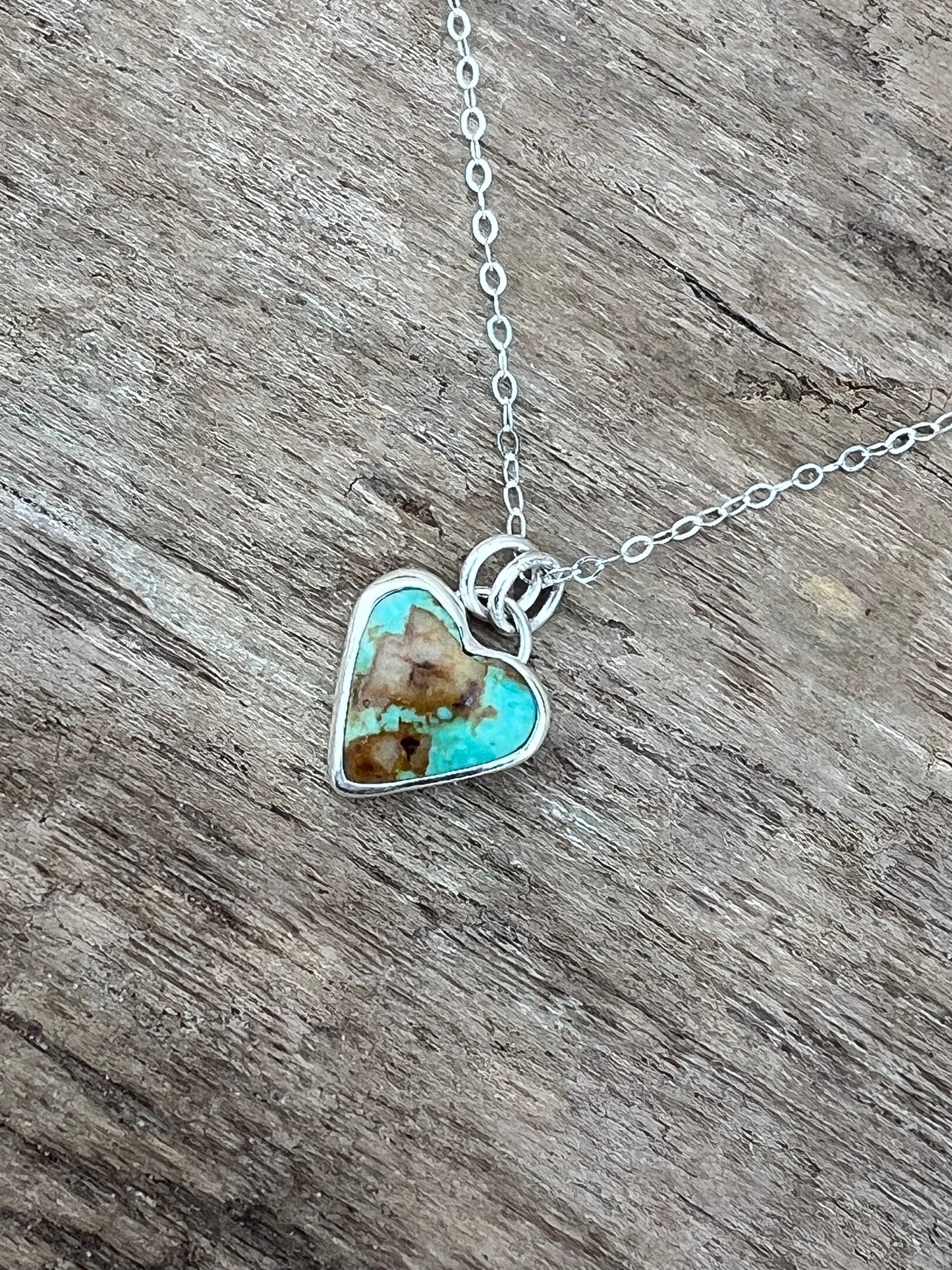 Turquoise Heart Charm - 3