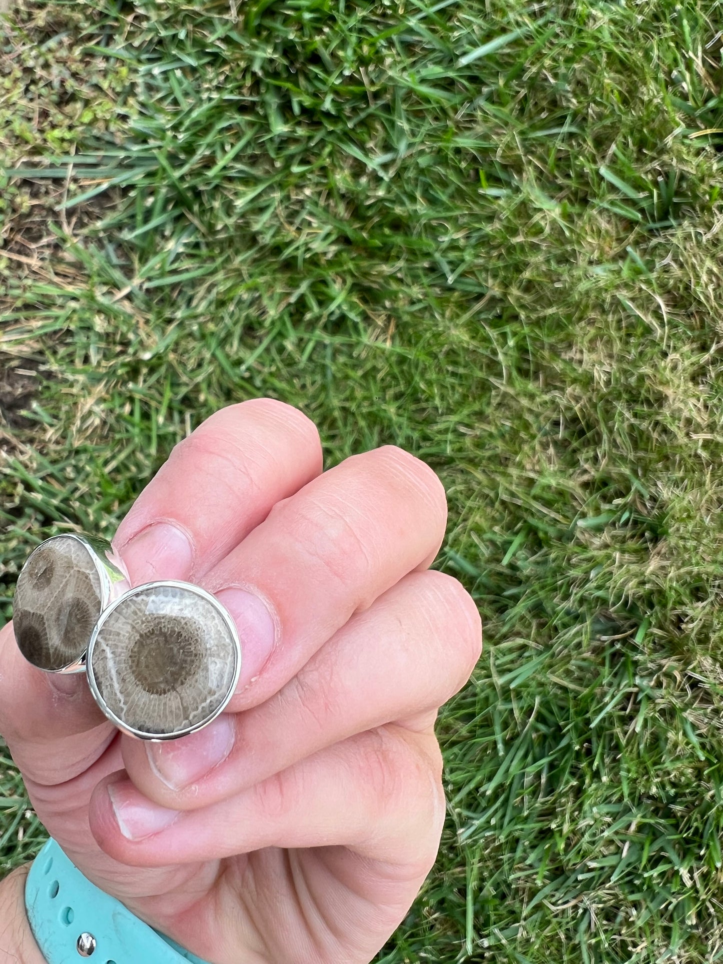 Petoskey Stone Cuff Links