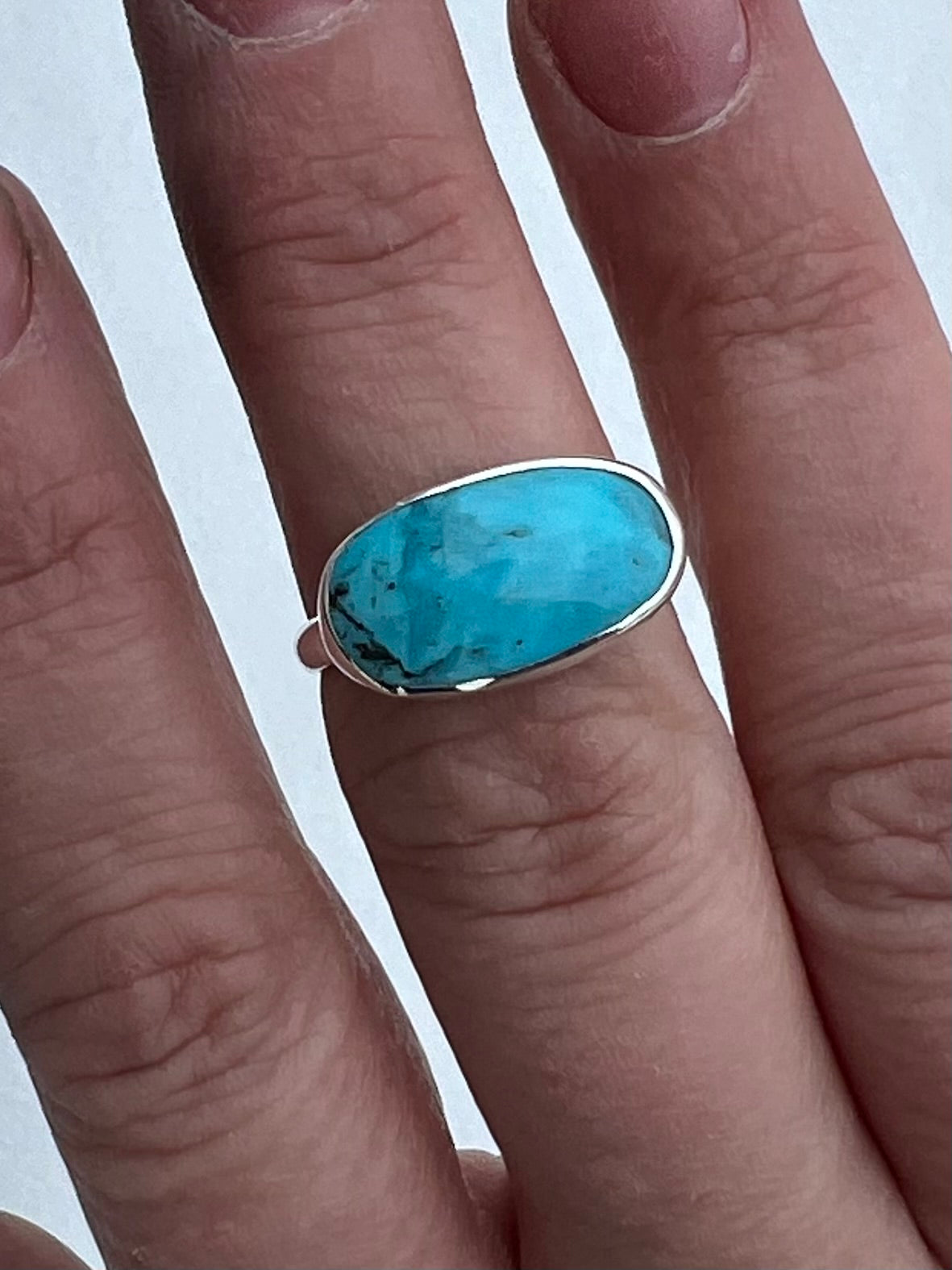 Turquoise ring, size 8