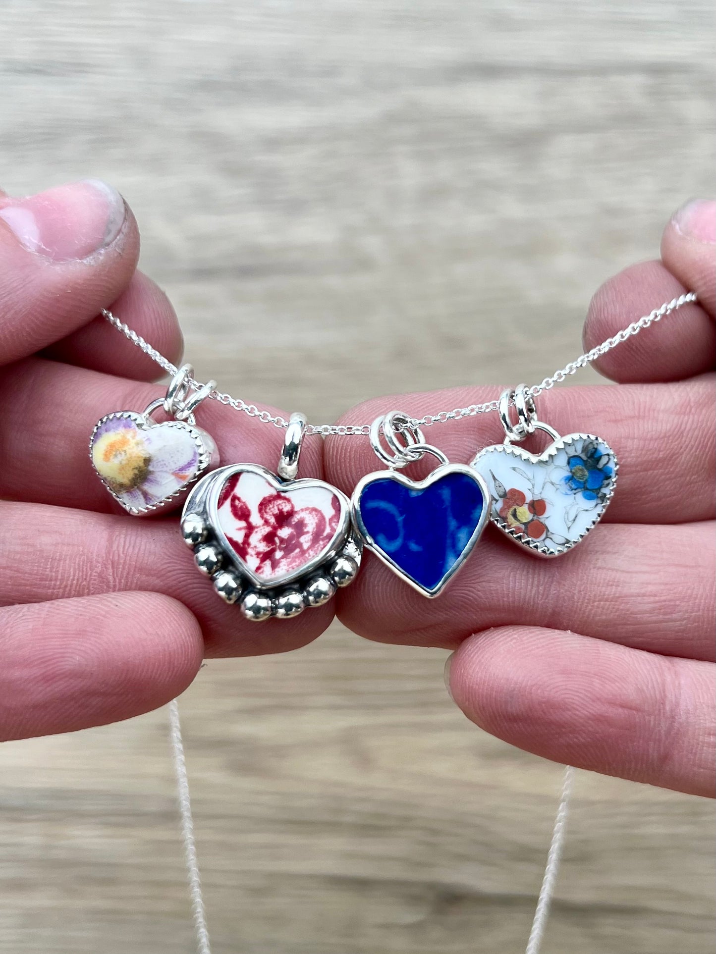 Ceramic Heart Charm 2