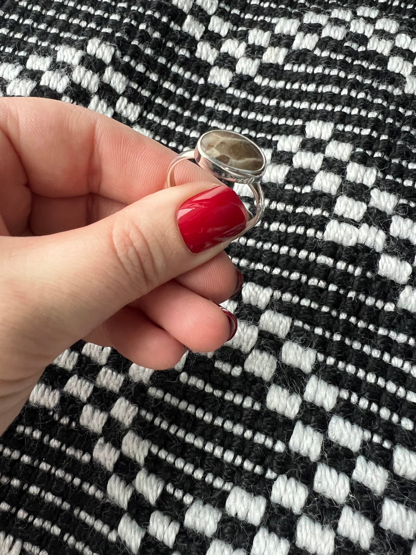 Petoskey Stone ring size 11.5