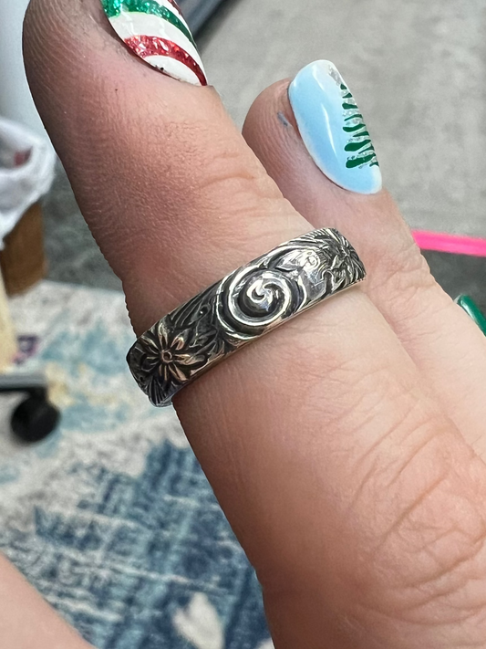 Sterling Silver Thick stacking rings - Made to order