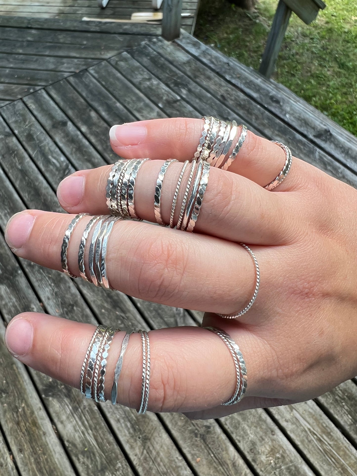 Dainty stacking rings - Made to order